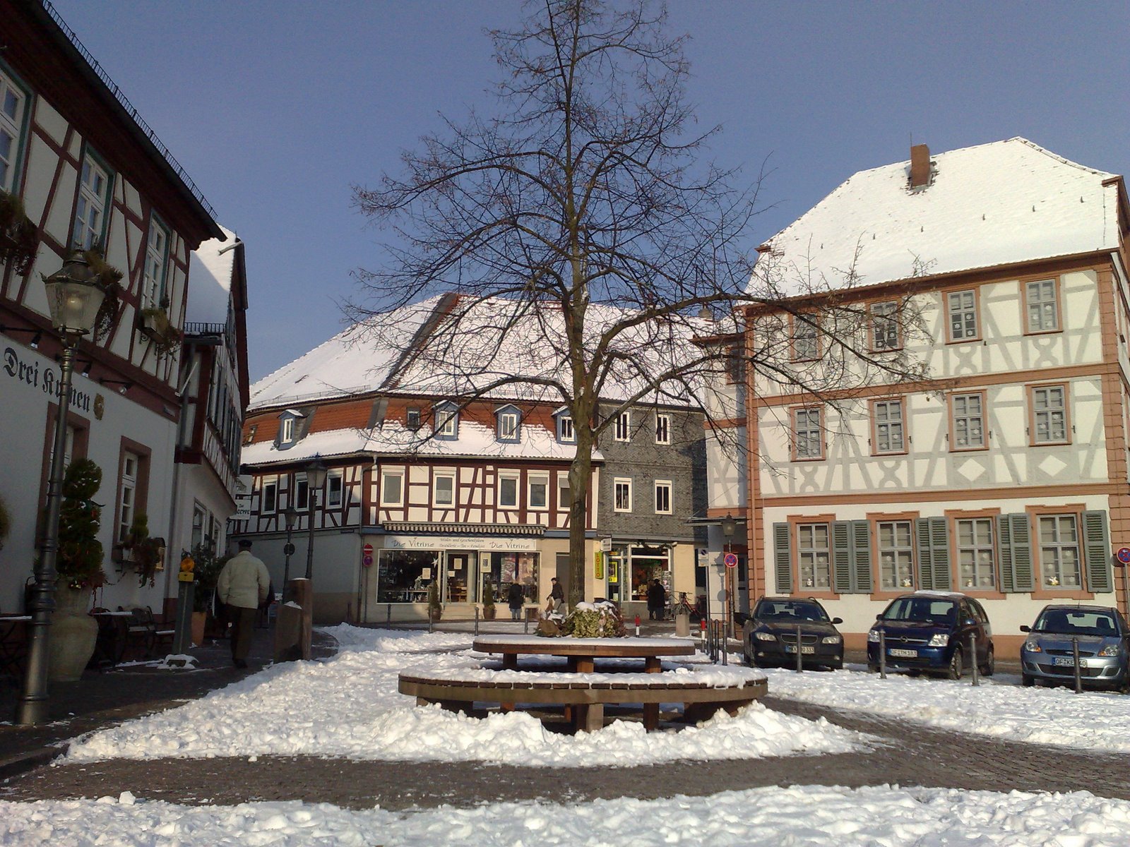 Freihofplatz im Schnee